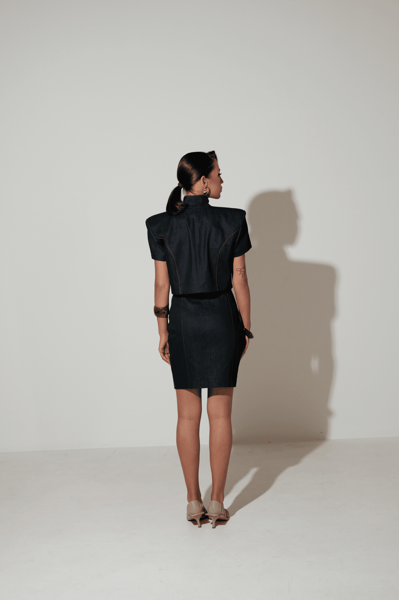 CROPPED BLAZER BARITONE — detail