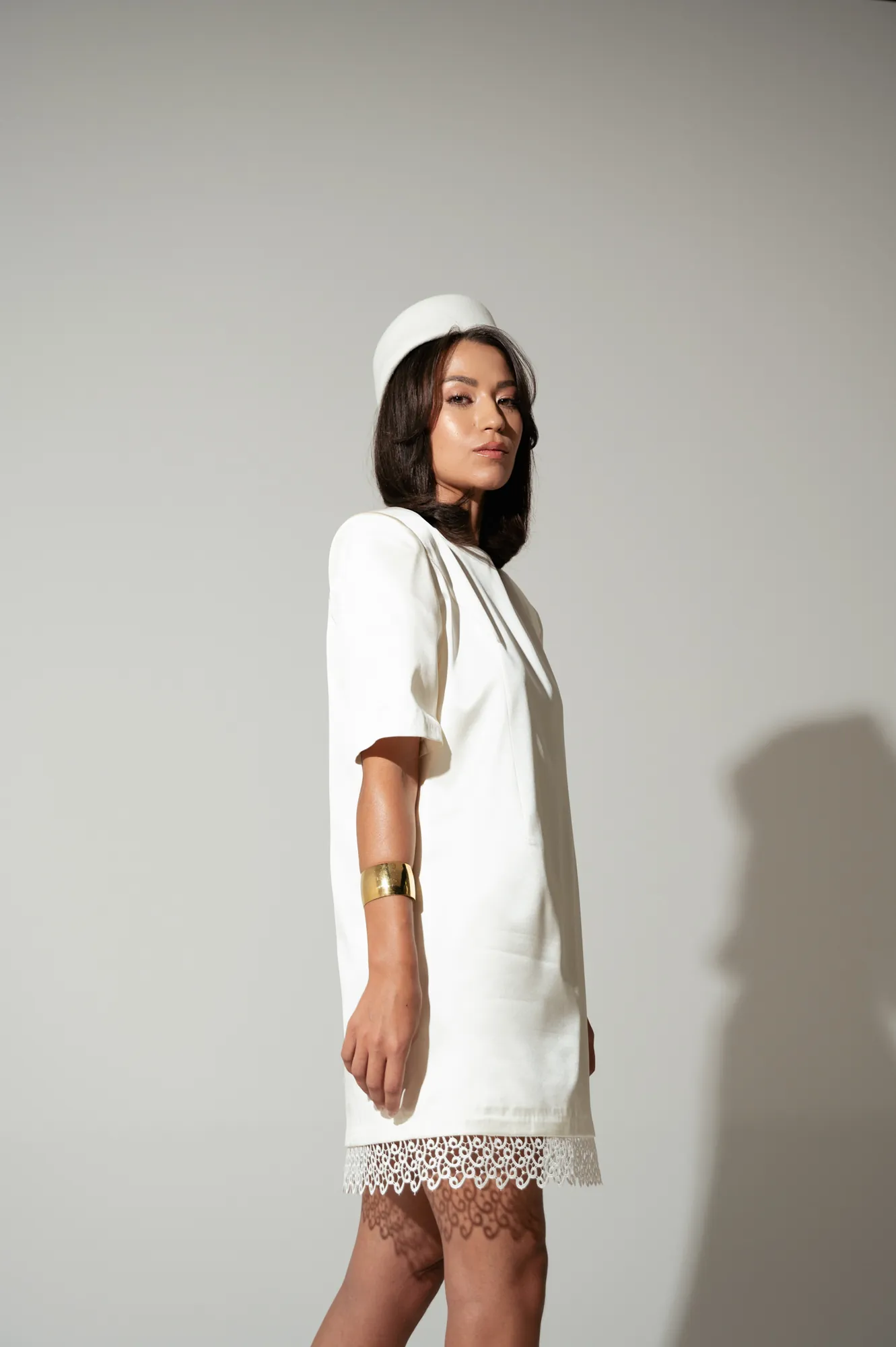 ARCHITECTURAL T-SHIRT DRESS — detail