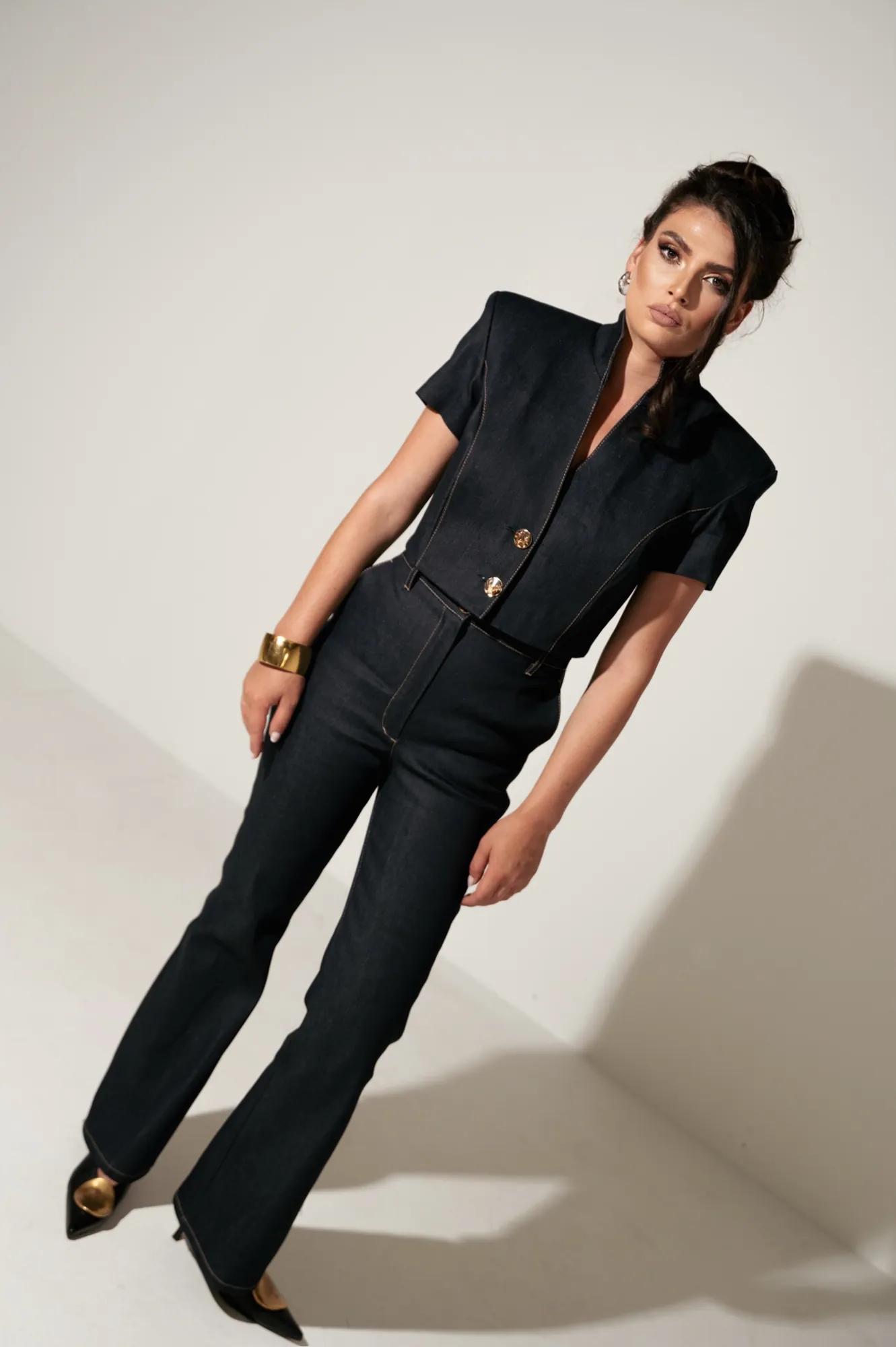BARITONE DENIM TROUSER — front