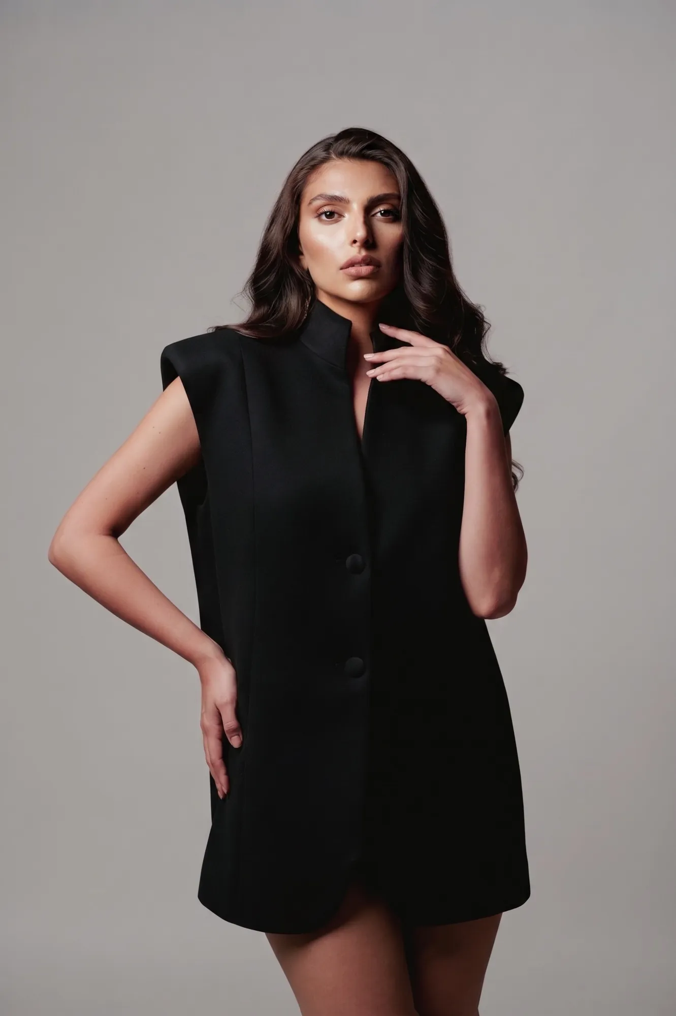 MODAL FRAME GILET — front